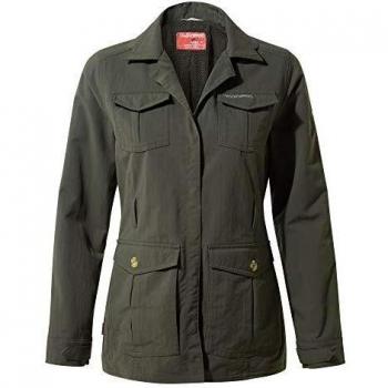 Craghoppers Lucca Damenjacke in Grün (Mid Khaki) – Modell W NosiLife – Größe 42 – 16