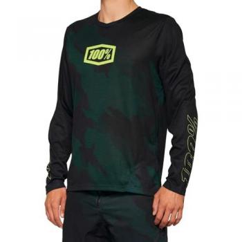 MTB Shirt 100% AIRMATIC Schwarz-Camo M