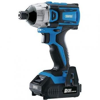 Draper 20V Brushless 1/4 Impact Driver with 2 x 2.0Ah Batteries and Charger
