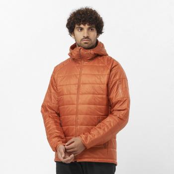 Giacca con cappuccio Salomon Outline HD Arancio