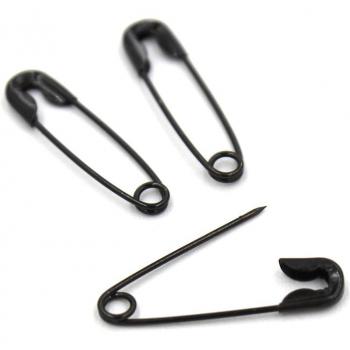 Goupilles de sûreté argent doré noir 19mm x 5mm