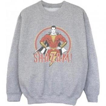DC Comics Junge Shazam Retro Sweatshirt (9–11 Jahre) – Weiß