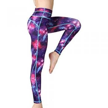 Leggings Deportivos FLYILY Mujer Pantalones Impresos para Running Yoga Fitness Gym
