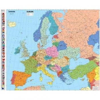 Mapa plastificado europa político