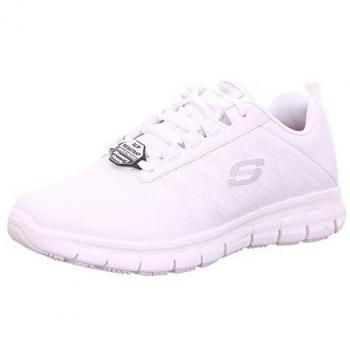 SKECHERS Damen-Schnürschuh Sure Track Erath, rutschhemmend, Größe 35, weiß