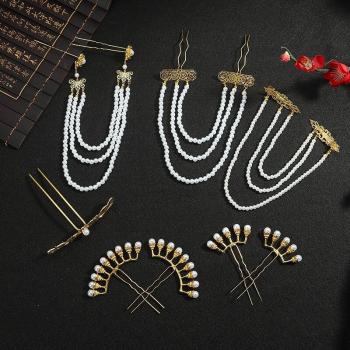 Traditional Hanfu Hairpin with Pearls