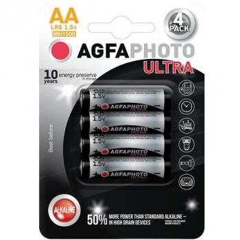 AgfaPhoto LR6 Power Pack: 4×Alkaline‑Manganese AA (1.5 V)