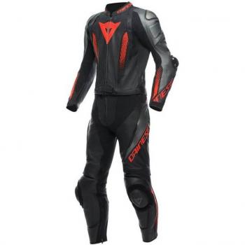 Dainese LAGUNA SECA 5 – Tuta Moto Nero / Grigio / Rosso 58
