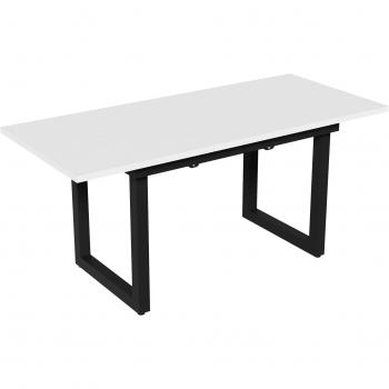Mesa de Comedor Industrial Blanca y Negra