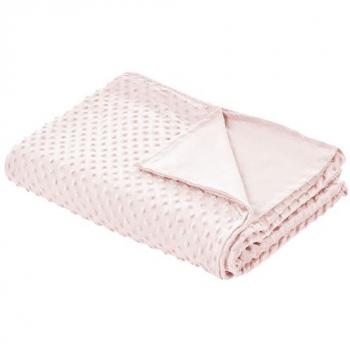 Pink Dotted Pattern Weighted Blanket Cover 135 x 200 cm