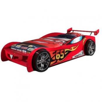 Lit de Véhicule de Course Le Mans Rouge