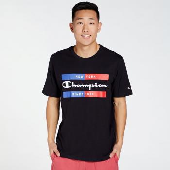 Maglia Champion Uomo 100% Cotone Nero M