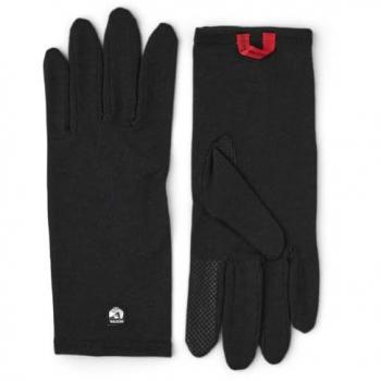 Hestra Merinowoll-Liner (Long) – Herrenhandschuh, 5 Finger, Größe 11, Schwarz