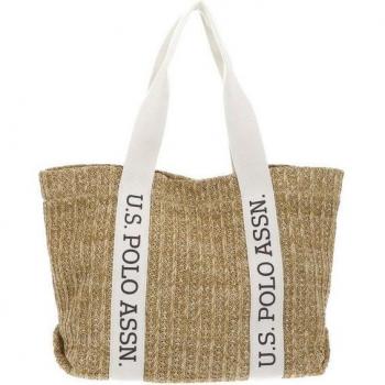 Sac shopper en paille Polo US – sac à main nature
