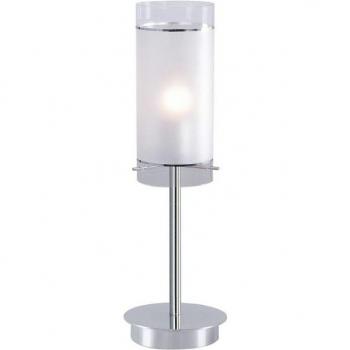 Vigo Lampada da Tavolo Cromo 1 Luce con Paralume E27