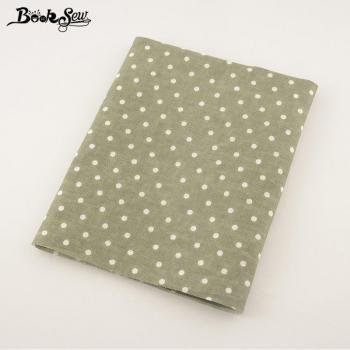 Tela verde Zakka de lino y algodón para decoración