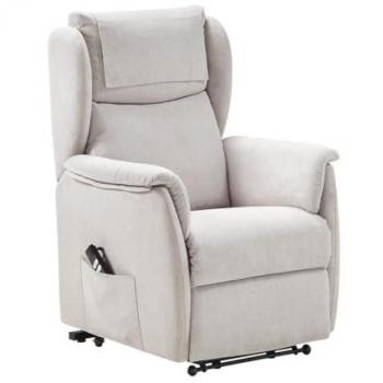 Fauteuil Relaxation Electrique Releveur en Tissu Gris Clair Marque ORENSE