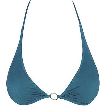 Haut de maillot de bain col licou Young pétrole S Mrs & Hugs