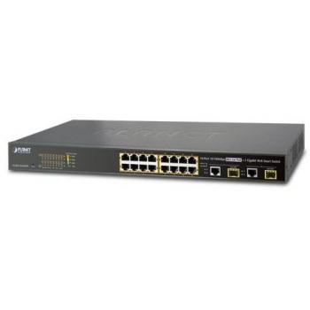 PLANET GSW-2620VHP PoE+ Switch mit 24 Ports und 2 Gigabit SFP