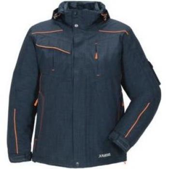 Planam Kälteschutzjacke Neon Marine/Orange XL