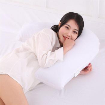 Oreiller bleu pour le sommeil des femmes enceintes