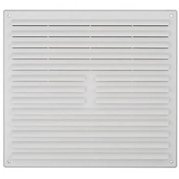 Timloc 242 × 242 mm White Louvre Grille – LOC1212W