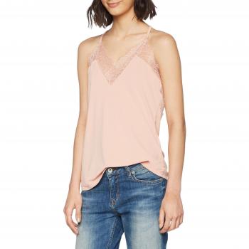 Débardeur Vero Moda Vmmilla S/l en dentelle Noos, Rose Misty, 42