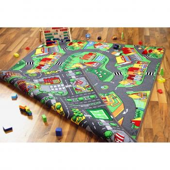 Metropol-Strassenlandschaft Teppich 160×240 cm
