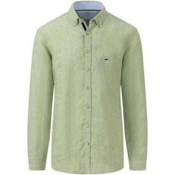 Fynch Hatton Long Sleeve Shirt for Men in Leaf Green 2XL