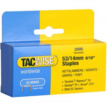 Tacwise 338 Type 53/14mm Staples (2000 Pack)