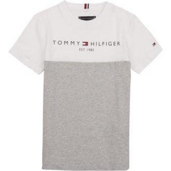 T-shirt enfant Tommy Hilfiger ESSENTIAL COLORBLOCK TEE S/S Blanc 14 ans