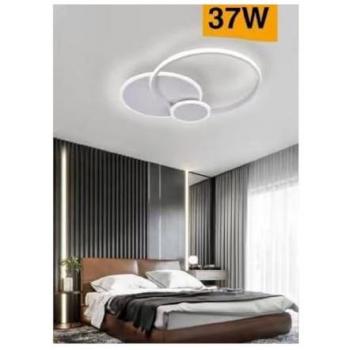Plafonnier 3 Cercles LED 37 Watts Lumière Mixte