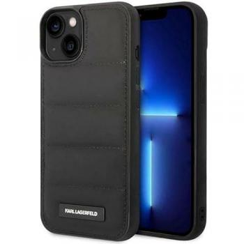 Karl Lagerfeld iPhone 14 Pro Quilted Puffy Hülle mit Metall-Logo