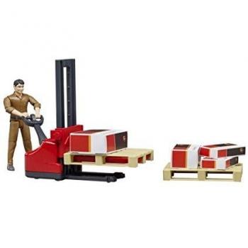 BRUDER 62210 Figurina UPS con carrello