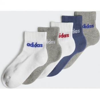 Calcetines infantiles adidas Linear 5 pares blancos