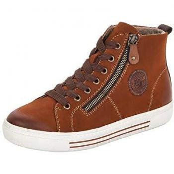 Remonte Damen High-Top Sneaker, Freizeit Sportschuh für Frauen, Braun(noccia), 39 EU / 6 UK