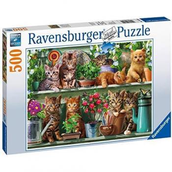 Gatto sullo scaffale Ravensburger Puzzle 500 pz