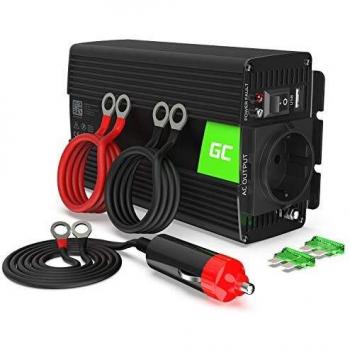 Green Cell Onduleur Transformateur 1000W Pure Sine Wave 12V Voiture Solaire Inverter DC AC, avec Prise Allume-Cigare