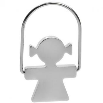 Alessi GIROTONDO Damen-Schlüsselanhänger – 316L Edelstahl