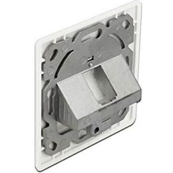 DeLOCK Keystone‑Finestra Etichetta 1 porta Pure White RAL9010
