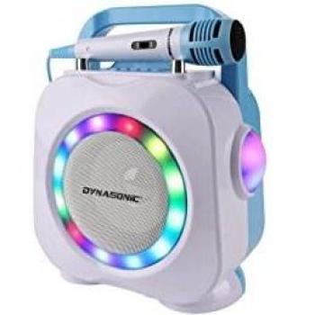 Karaoke DYNASONIC con micrófono, Regalos Originales para niños, Altavoz, Juguetes para niños (DK-201 Azul)