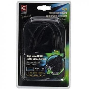 EMOS SB0105 5 m HDMI‑Kabel mit 10,2 Gbit/s, Ethernet, 4K/3D & ARC