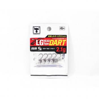 Jackall Dart‑Jigkopf 2,1 g – Ø 9 mm – Packung mit 5 Teilen (SKU 4197)