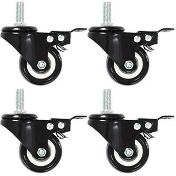 VidaXL: 4 Swivel Casters Including Brakes (50 mm)