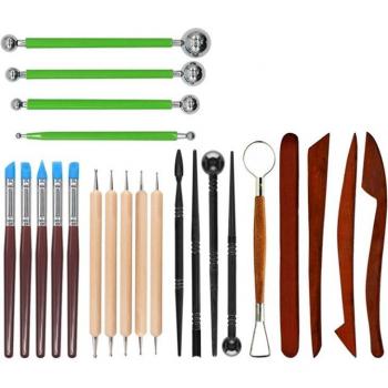 JEYL 23PCS Clay Modeling Tool Kit