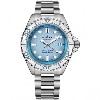 Montre Homme Edox Neptunian 300M Cadran Bleu Automatique