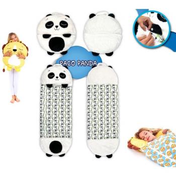 Saco de dormir suave Panda Paco 135 cm
