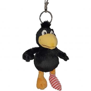 Rabe Socke Schlüsselanhänger, bunt