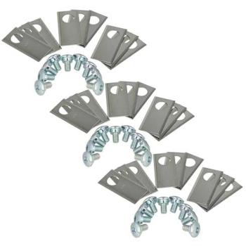 Worx Landroid 27‑Blade Replacement Pack (M1000/M500) – Silver Finish