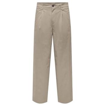 Broad Fit Beige Work Trousers